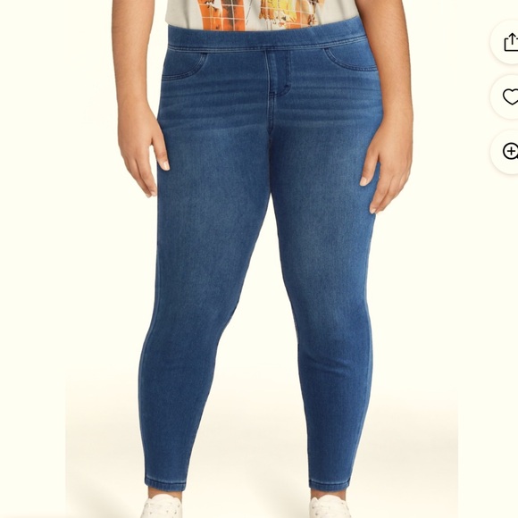 Time & Tru Pull-On Stretch Capri Jeans Sz XXL - Picture 1 of 7